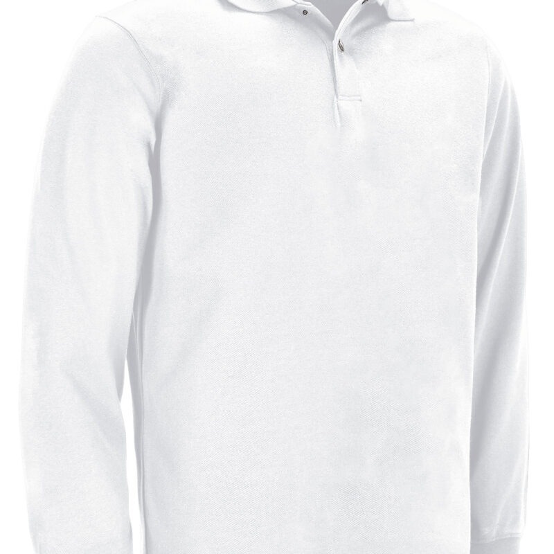 POVASENBL Μακρυμάνικο Polo Shirt SENA - Λευκό