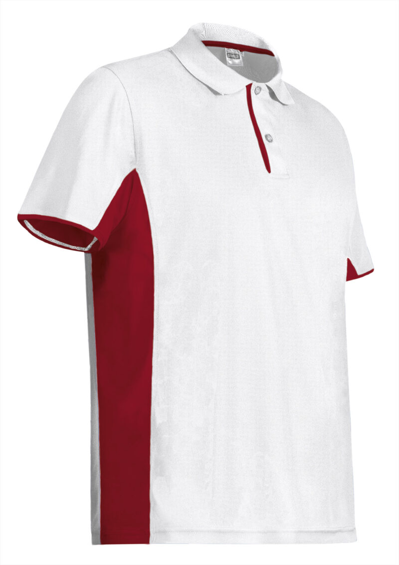 POVASTRBR Κοντομάνικο Polo Shirt STRATEGY - Λευκό-Lotto Κόκκινο