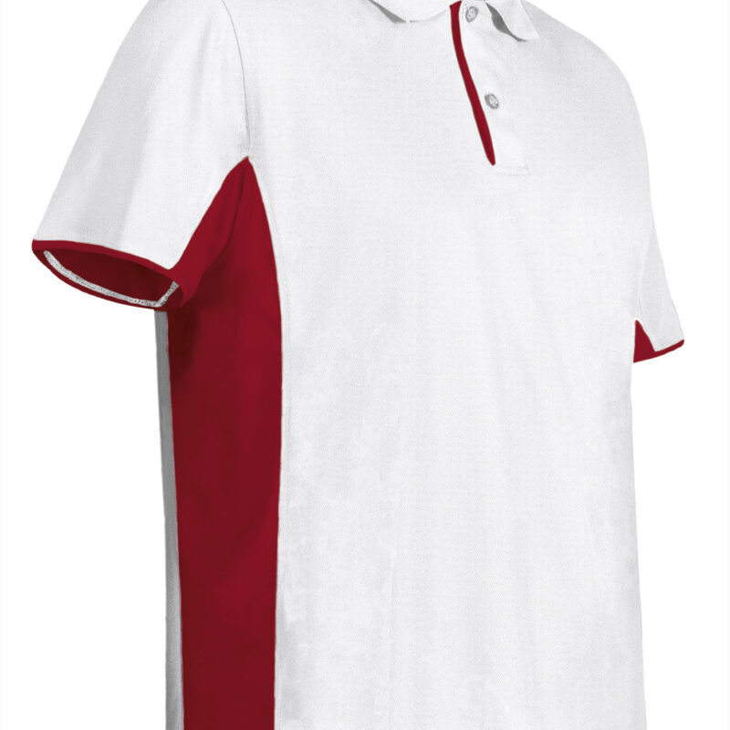 POVASTRBR Κοντομάνικο Polo Shirt STRATEGY - Λευκό-Lotto Κόκκινο
