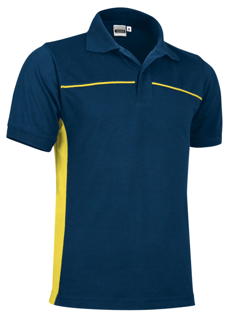Κοντομάνικο Polo Shirt THUNDER - Orion Μπλε σκούρο Μπλε-Λεμονί Κίτρινο