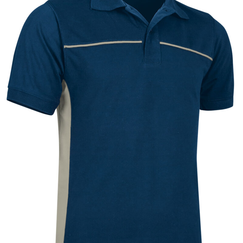 POVATHUMB Κοντομάνικο Polo Shirt THUNDER - Orion Μπλε σκούρο Μπλε-Άμμος Μπεζ