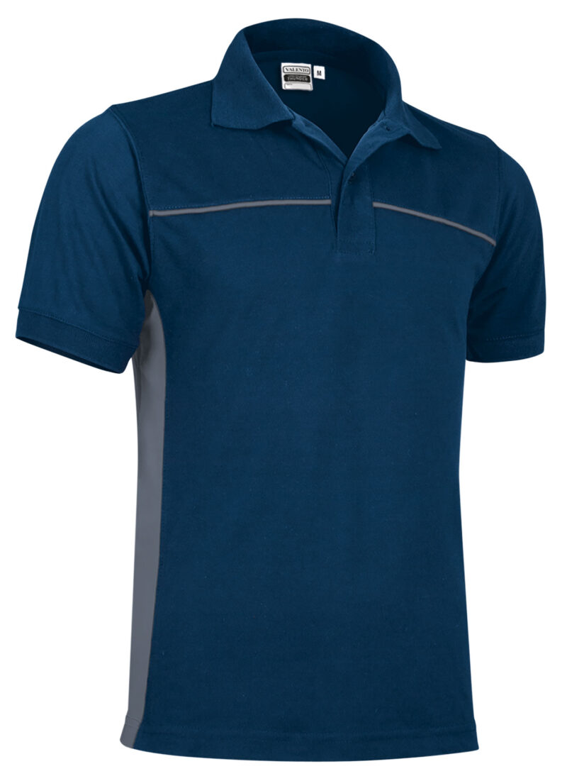 POVATHUMG Κοντομάνικο Polo Shirt THUNDER - Orion Μπλε σκούρο Μπλε-Cement Γκρι