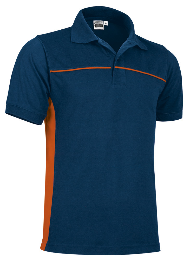 Κοντομάνικο Polo Shirt THUNDER - Orion Μπλε σκούρο Μπλε-Party Πορτοκαλί