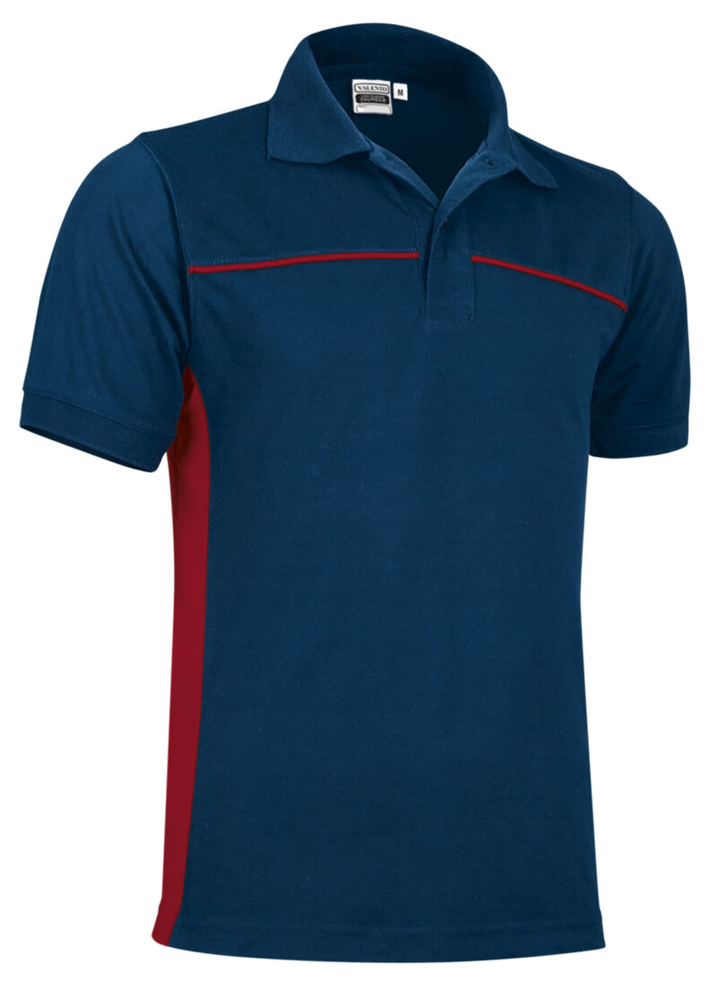 POVATHUMR Κοντομάνικο Polo Shirt THUNDER - Orion Μπλε σκούρο Μπλε-Lotto Κόκκινο