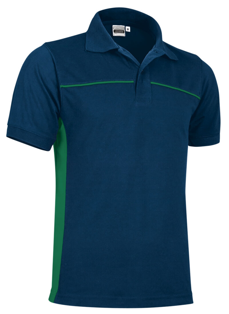 POVATHUMV Κοντομάνικο Polo Shirt THUNDER - Orion Μπλε σκούρο Μπλε-Kelly Πράσινο
