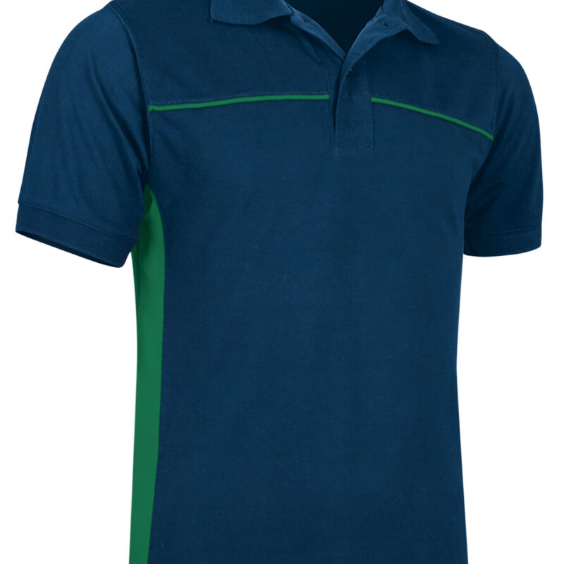 POVATHUMV Κοντομάνικο Polo Shirt THUNDER - Orion Μπλε σκούρο Μπλε-Kelly Πράσινο