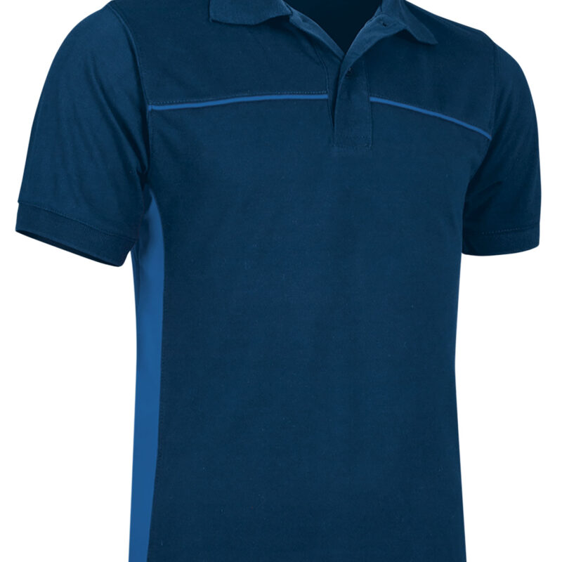 POVATHUMY Κοντομάνικο Polo Shirt THUNDER - Orion Μπλε σκούρο Μπλε-Ρουά Μπλε