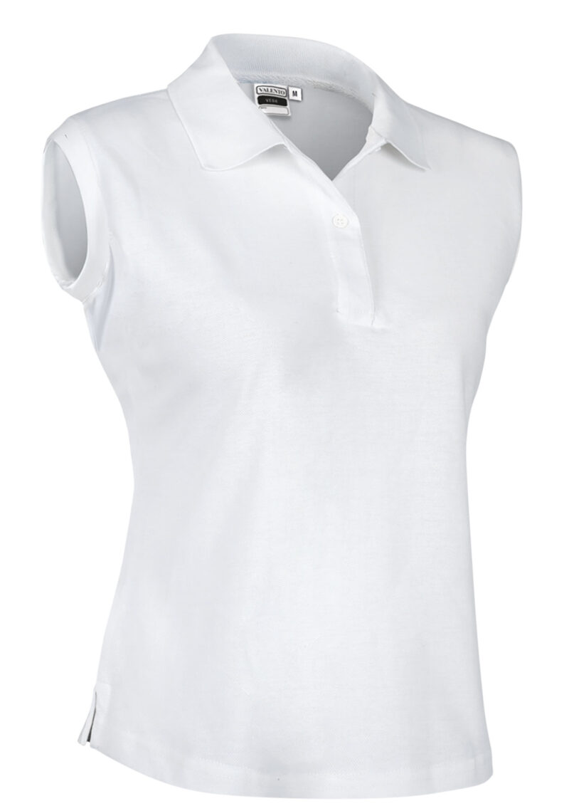 POVATMTBL Γυναικείο Sleeveless Polo Shirt VEGA - Λευκό