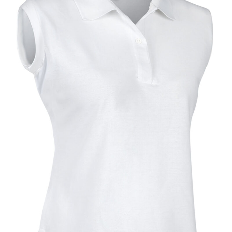 POVATMTBL Γυναικείο Sleeveless Polo Shirt VEGA - Λευκό