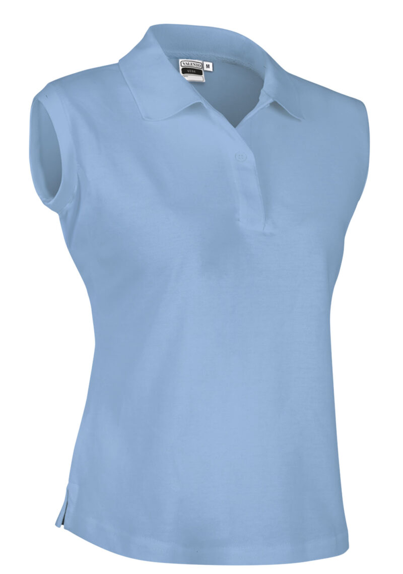 POVATMTCL Γυναικείο Sleeveless Polo Shirt VEGA - Γαλάζιο