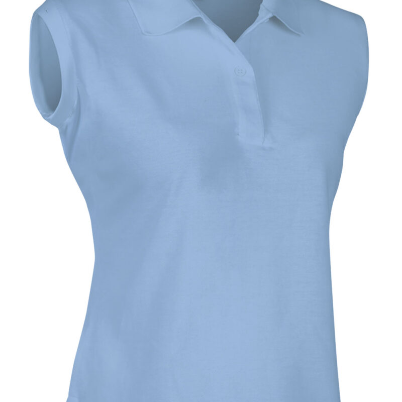 POVATMTCL Γυναικείο Sleeveless Polo Shirt VEGA - Γαλάζιο