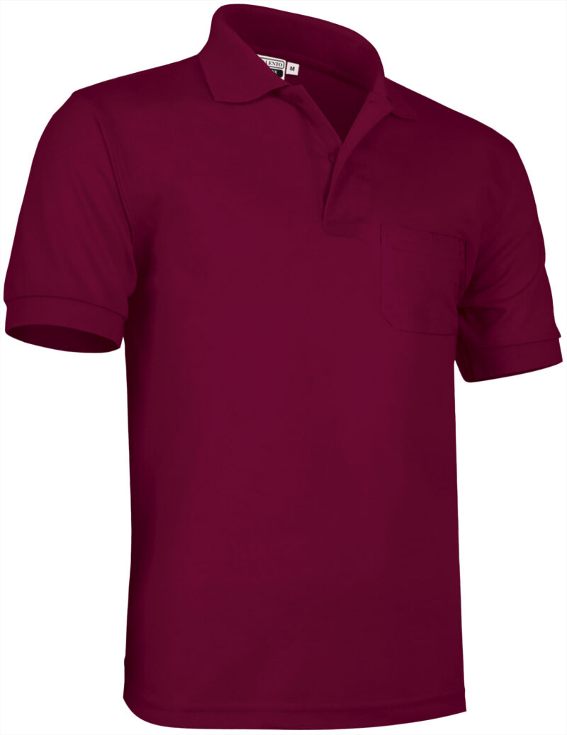 POVATOBGT Κοντομάνικο Polo Shirt HAWK - Μπορντό μαόνι