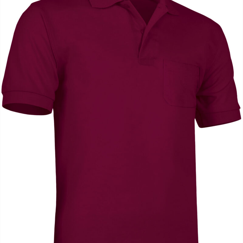 POVATOBGT Κοντομάνικο Polo Shirt HAWK - Μπορντό μαόνι
