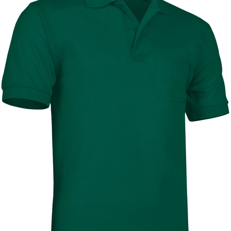 Κοντομάνικο Polo Shirt HAWK - Πράσινο μπουκαλί