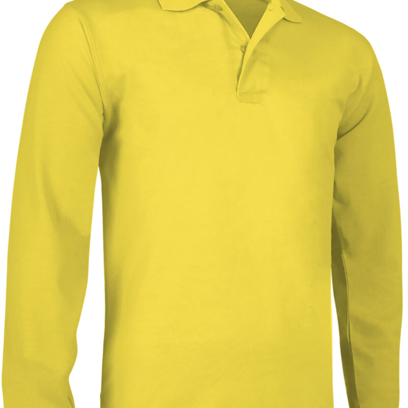 POVATOLAM Μακρυμάνικο Polo Shirt PREDATOR - Κίτρινο λεμονί