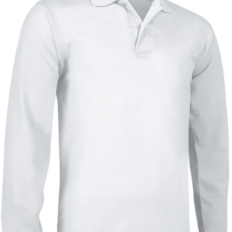 POVATOLBL Μακρυμάνικο Polo Shirt PREDATOR - Λευκό