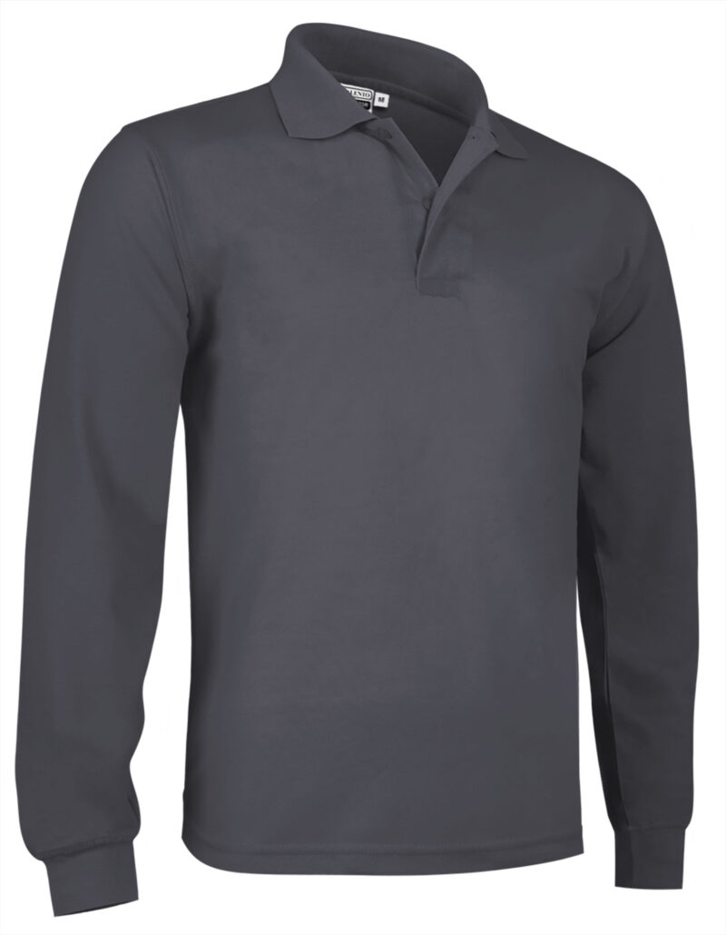 POVATOLGC Μακρυμάνικο Polo Shirt PREDATOR - Charcoal Γκρι