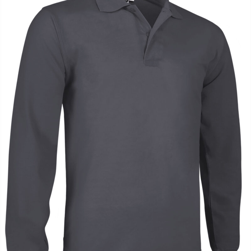 POVATOLGC Μακρυμάνικο Polo Shirt PREDATOR - Charcoal Γκρι