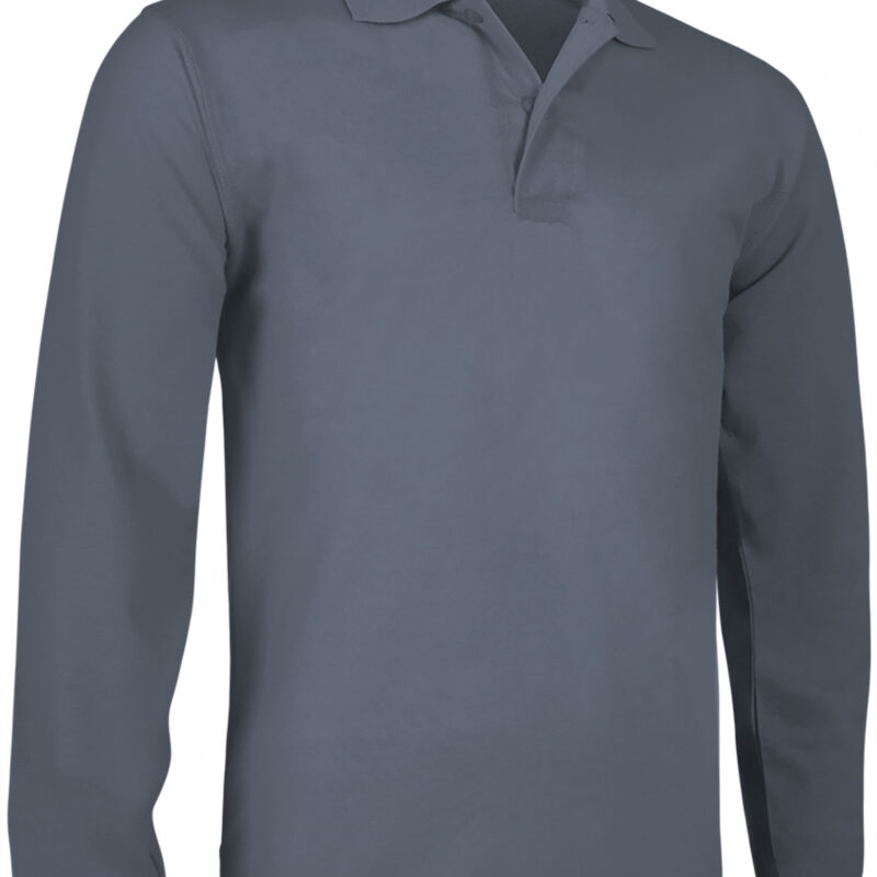 POVATOLGP Μακρυμάνικο Polo Shirt PREDATOR - Cement Γκρι