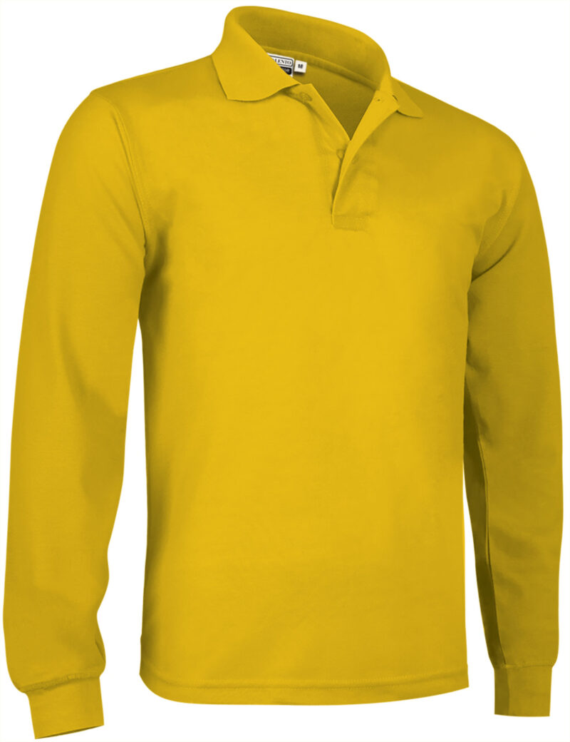 POVATOLGS Μακρυμάνικο Polo Shirt PREDATOR - Κίτρινο ηλίανθος