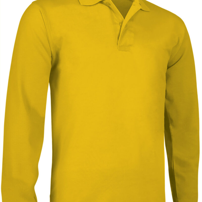 POVATOLGS Μακρυμάνικο Polo Shirt PREDATOR - Κίτρινο ηλίανθος