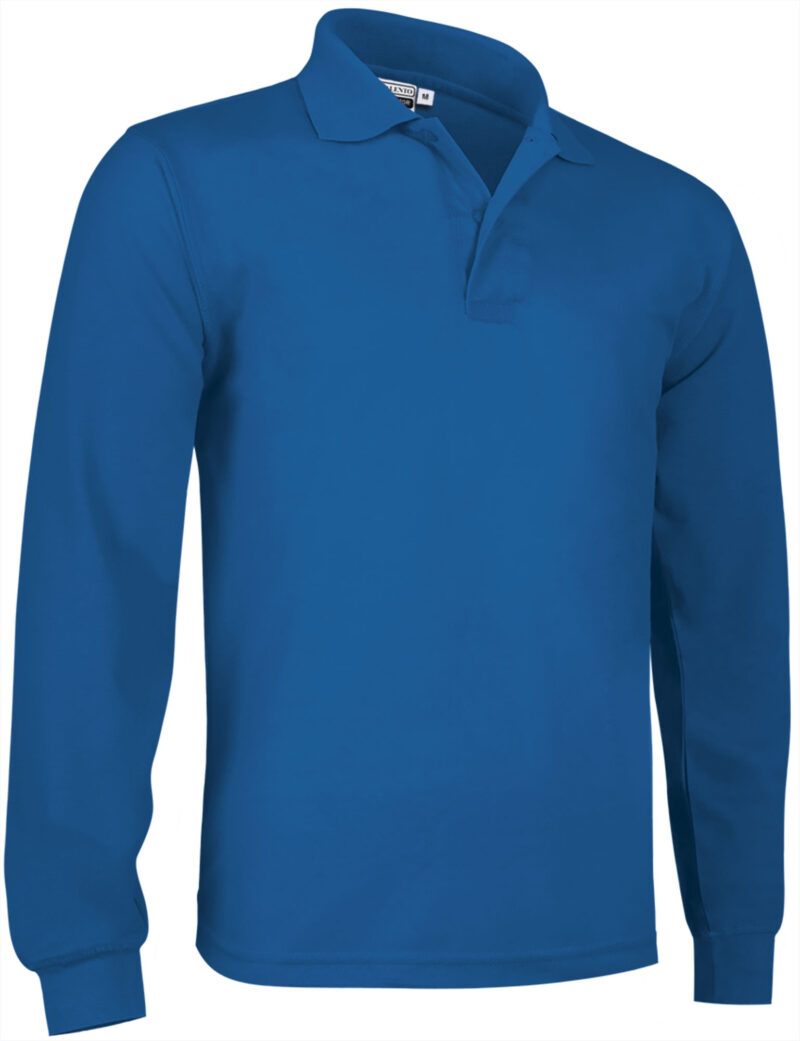 POVATOLRY Μακρυμάνικο Polo Shirt PREDATOR - Μπλε ρουά