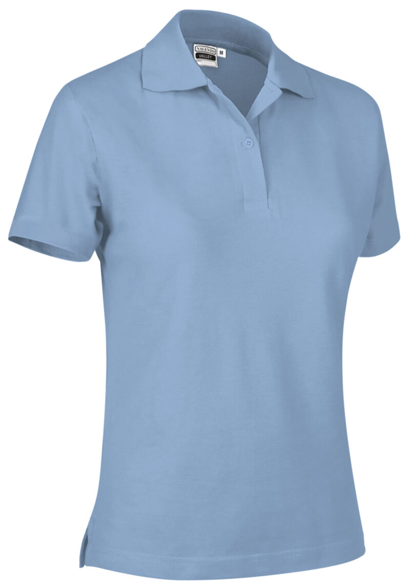 POVATOMCL Γυναικείο S/S Polo Shirt VALLEY - Γαλάζιο