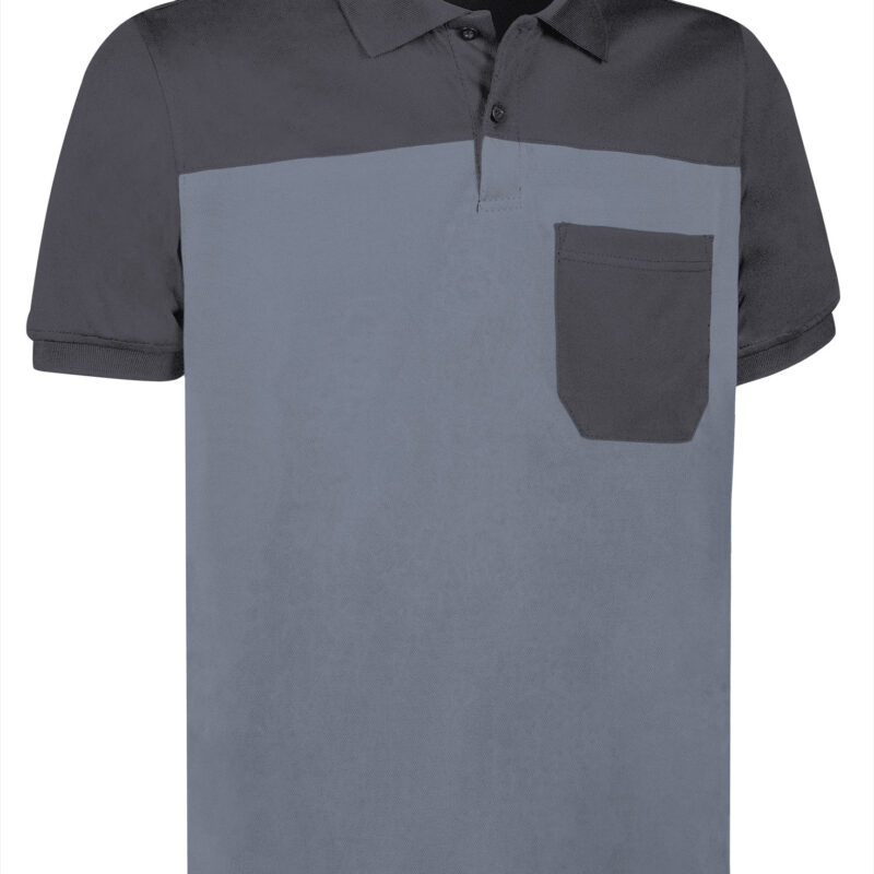 POVATYPGG Κοντομάνικο Polo Shirt TYPHOON - Smoke Γκρι-Charcoal Γκρι
