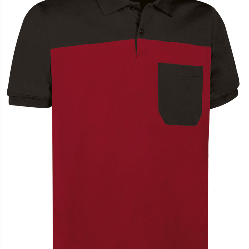 POVATYPRN Κοντομάνικο Polo Shirt TYPHOON - Lotto Κόκκινο-Μαύρο