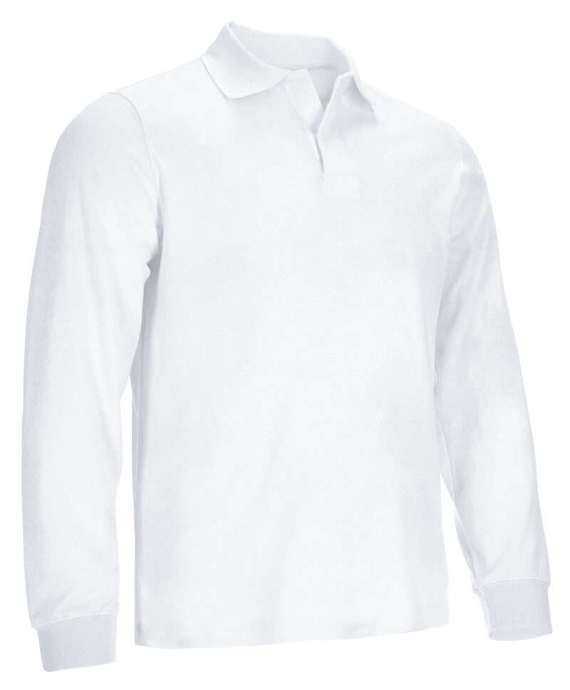 POVAVALBL Μακρυμάνικο Polo Shirt VALIANT - Λευκό