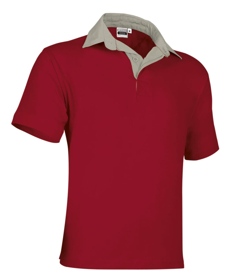 RGVAHMCRJ Rugby Polo Shirt TACKLE - Κόκκινο lotto