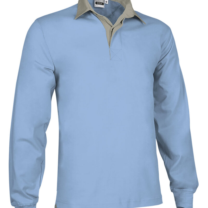 RGVAHMLCL Rugby Polo Shirt SCRUM - Γαλάζιο