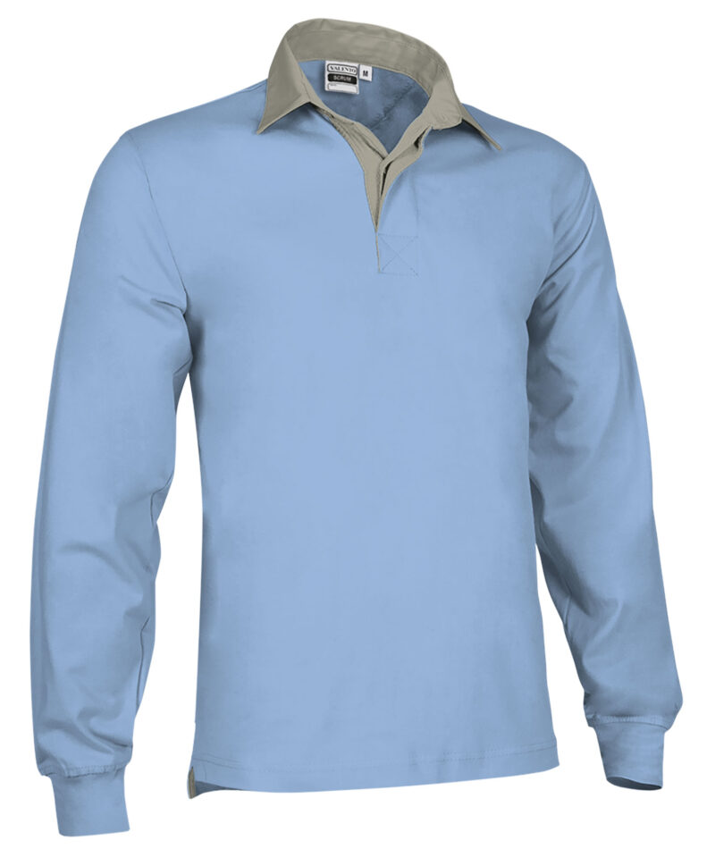 RGVAHMLCL Rugby Polo Shirt SCRUM - Γαλάζιο