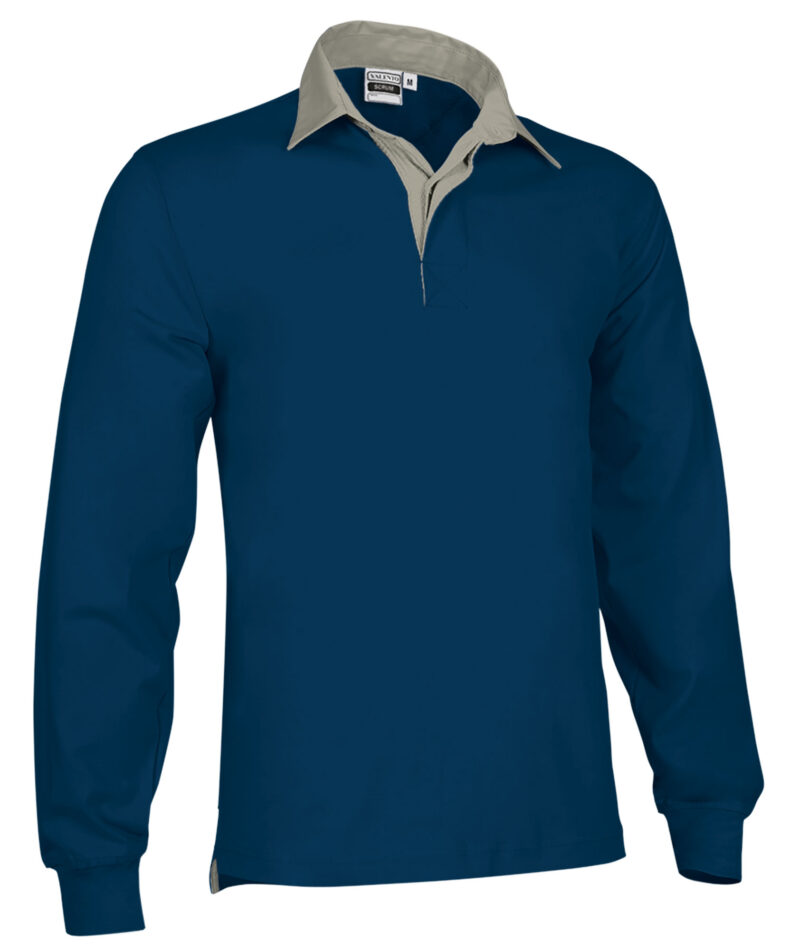 Rugby Polo Shirt SCRUM - Μπλε navy Orion