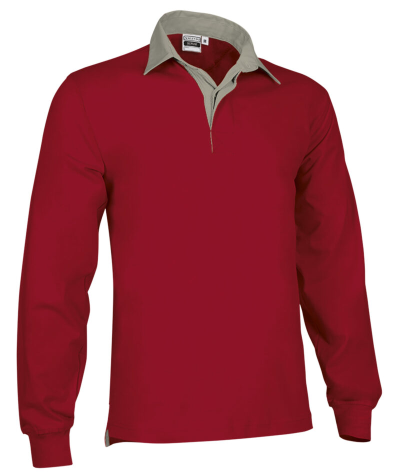 RGVAHMLRJ Rugby Polo Shirt SCRUM - Κόκκινο lotto