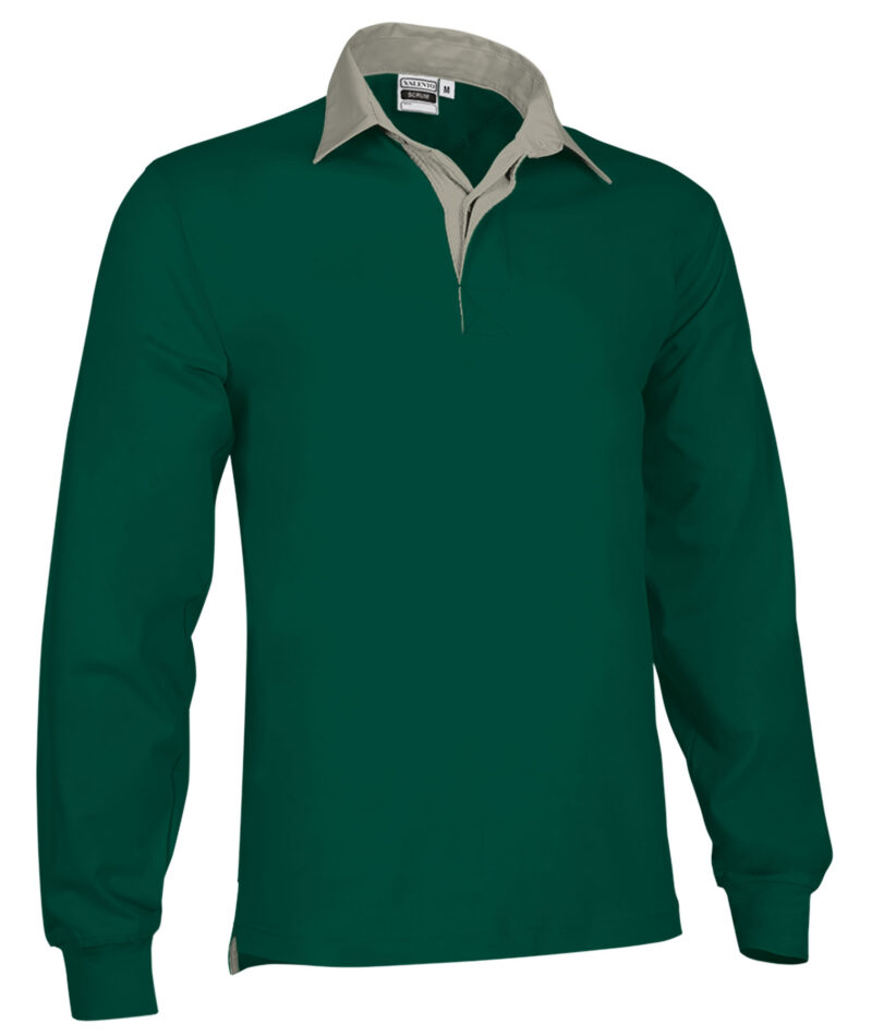RGVAHMLVB Rugby Polo Shirt SCRUM - Πράσινο μπουκαλί