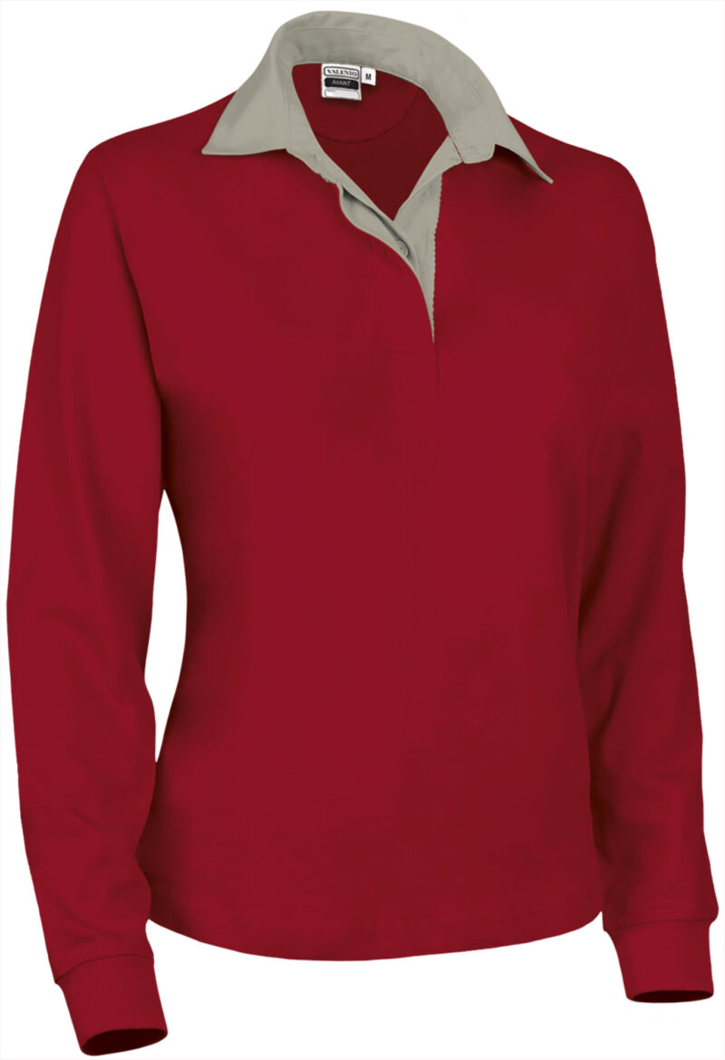 Γυναικείο rugby polo shirt AVANT - Κόκκινο lotto