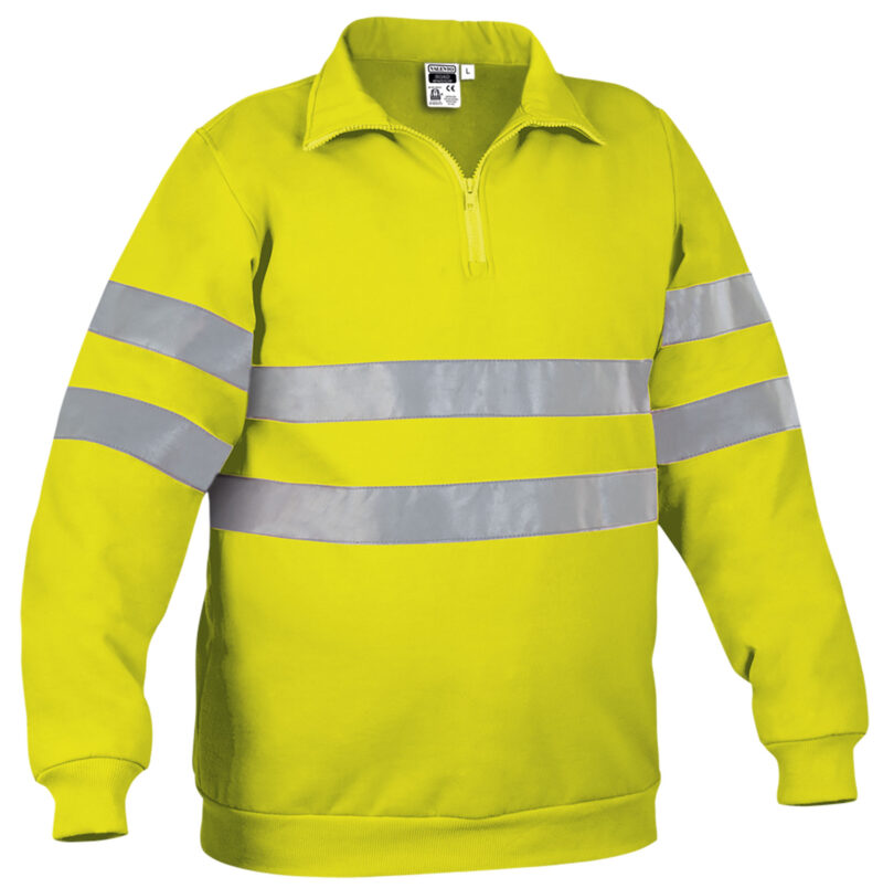 Υψηλής ορατότητας Sweatshirt ROAD - Fluo Κίτρινο