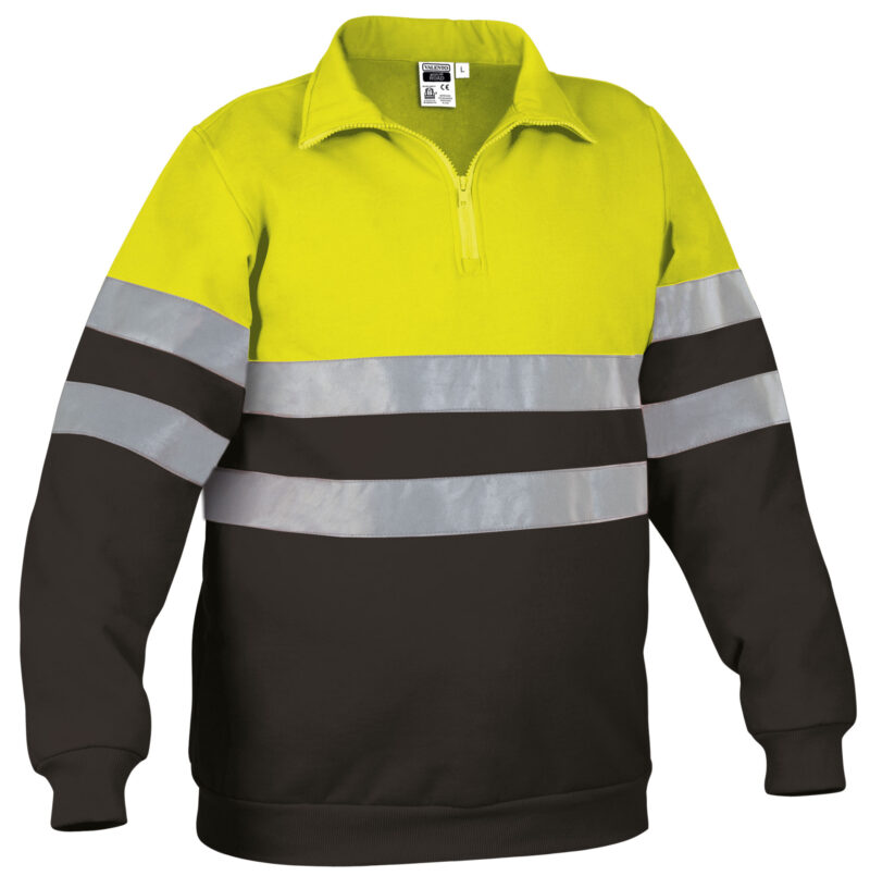 SUVAROAAN Υψηλής ορατότητας Sweatshirt ROAD - Fluo Κίτρινο-Μαύρο