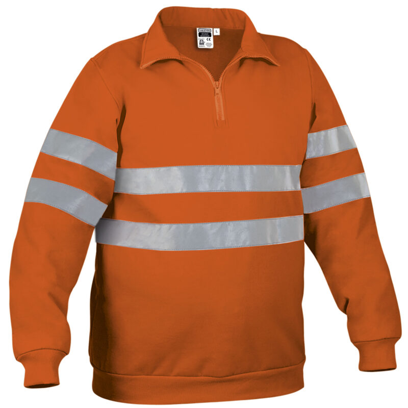Υψηλής ορατότητας Sweatshirt ROAD - Fluo Πορτοκαλί