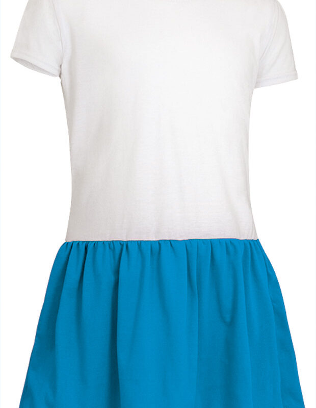 Παιδικό dress SUNNY - Λευκό-Τροπικό Μπλε