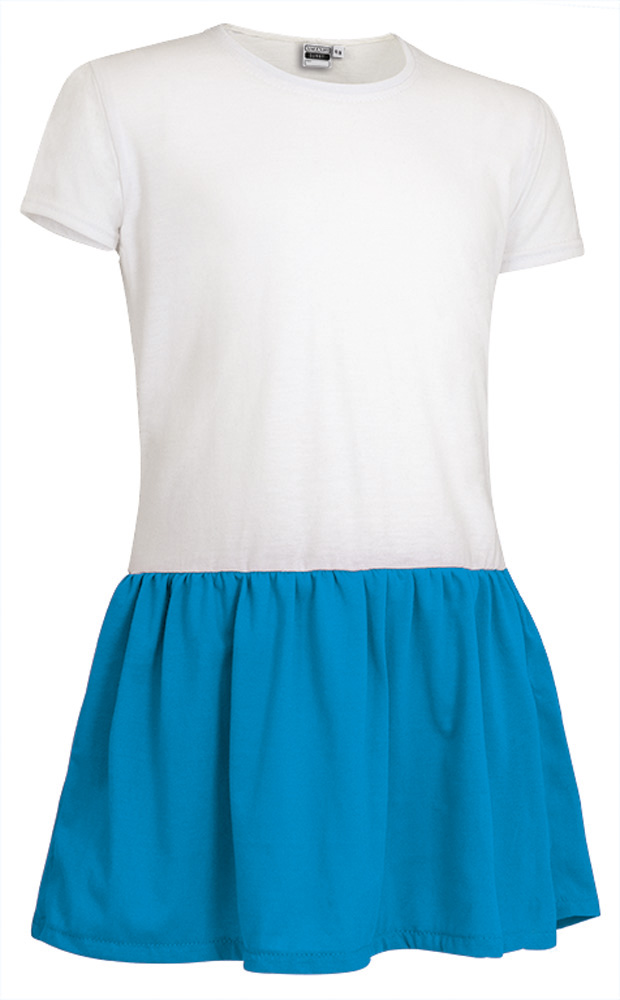 VEVASUNBT Παιδικό dress SUNNY - Λευκό-Τροπικό Μπλε