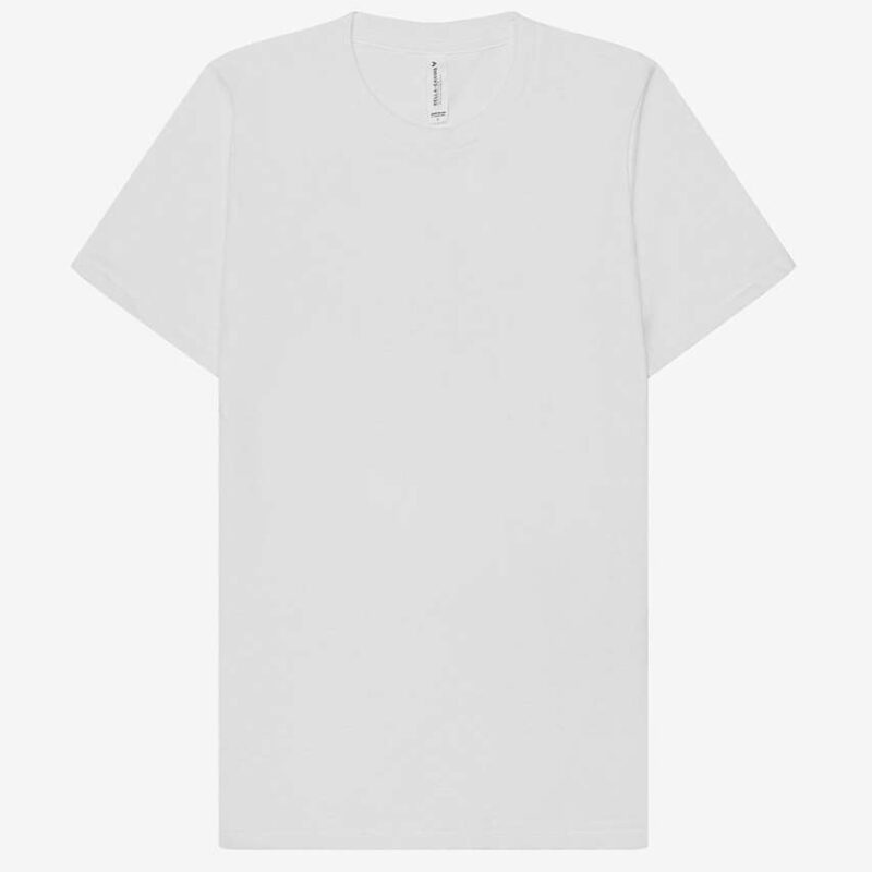 Bella UNISEX ECOMAX SHORT SLEEVE TEE - Λευκό