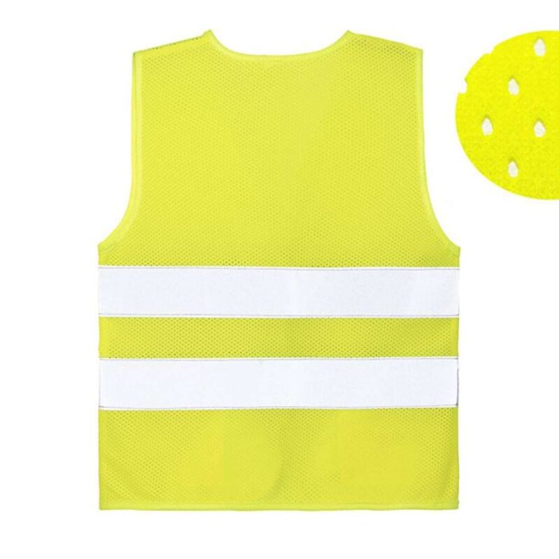 Korntex MESH SAFETY VEST FOR CHILDREN "KORFU" - Hi-Vis Yellow