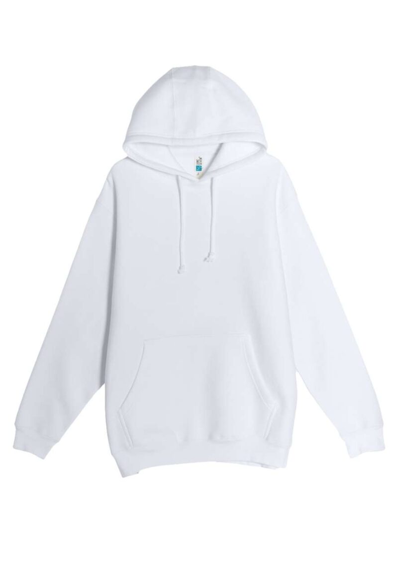 ls19001-white-a1 Lane Seven HEAVYWEIGHT PULLOVER HOODIE - Λευκό