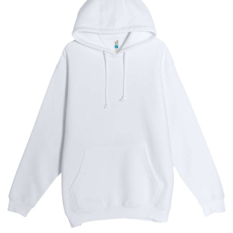 ls19001-white-a1 Lane Seven HEAVYWEIGHT PULLOVER HOODIE - Λευκό
