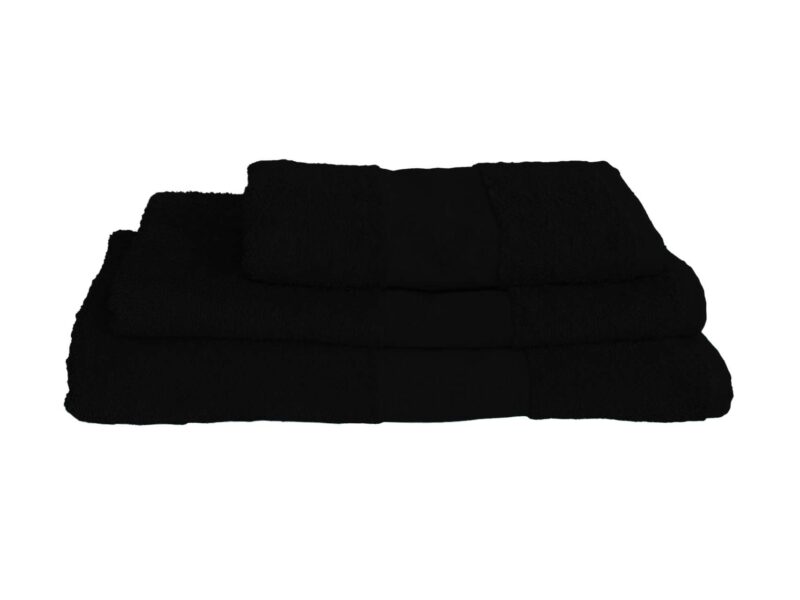 ol360-black-a1 OLIMA BASIC TOWEL - Μαύρο