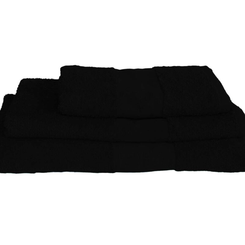 ol360-black-a1 OLIMA BASIC TOWEL - Μαύρο