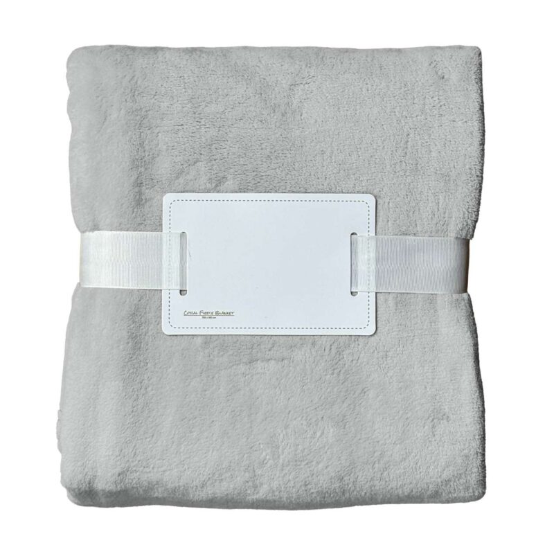 olcf280-silver-a1 BLANKET FLEECE OLIMA CORAL - ασημί