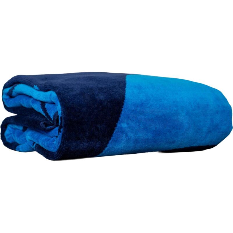 olv4060-navyvenice_blue-a1 OLIMA „SAILING BOAT” YD VELOUR BEACH TOWEL - Navy/Venice Blue